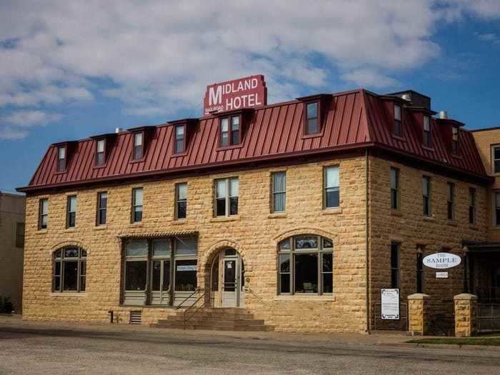 KANSAS: Midland Railroad Hotel, Wilson