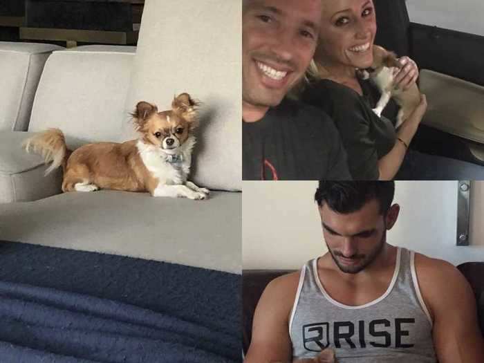 Fitzgerald adopted her second dog with Jason while dating Romain.