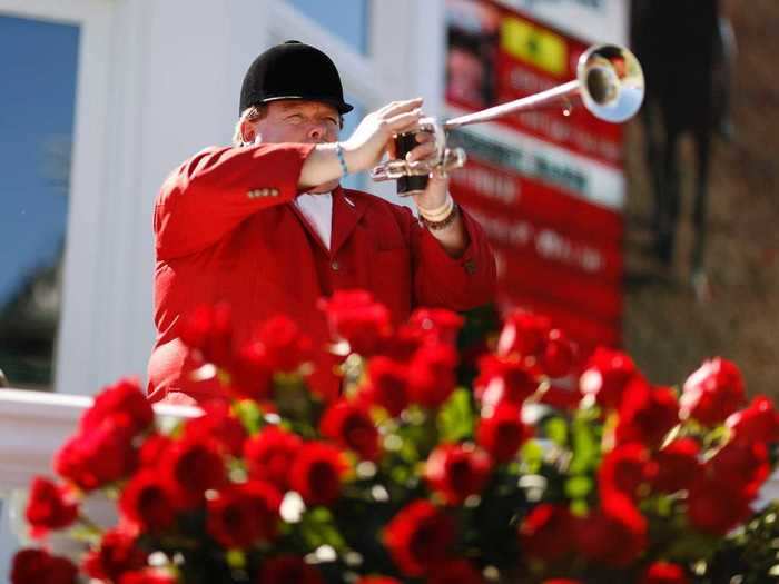 The traditional sound of the bugle kicked off the 146th annual Kentucky Derby on Saturday.