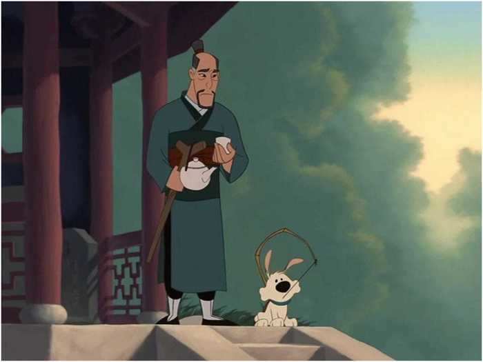 14. The character of Little Brother is a nod to the original legend, in which Mulan had a brother