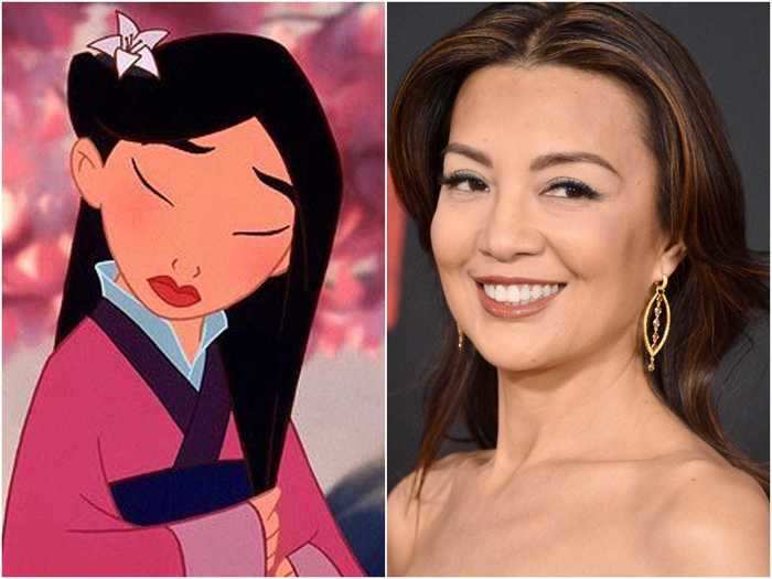 8. Mulan touches her hair a lot because the actress, Ming-Na Wen, did during her voiceover work