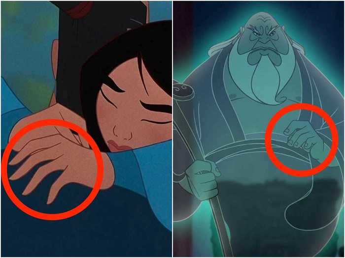 1. Mulan doesn’t have fingernails, but her ancestors do