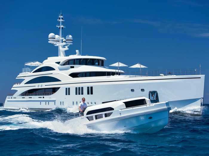 It also comes with its own matching tender built by Benetti, the company behind 11.11.