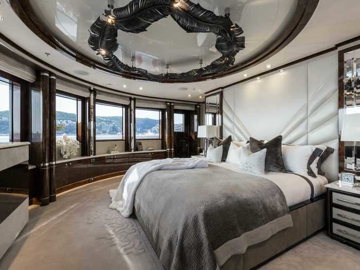 The master suite offers a walk-in dressing room, 180-degree views ...