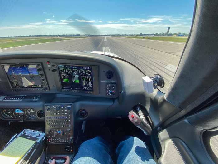 Sitting up front, I had a front-row seat to the action as we took to the skies.