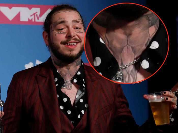 Malone said people often confuse his cow skull tattoo for an "old man