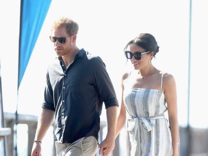 Markle looked casual in a Reformation dress during a visit to Australia in 2018.