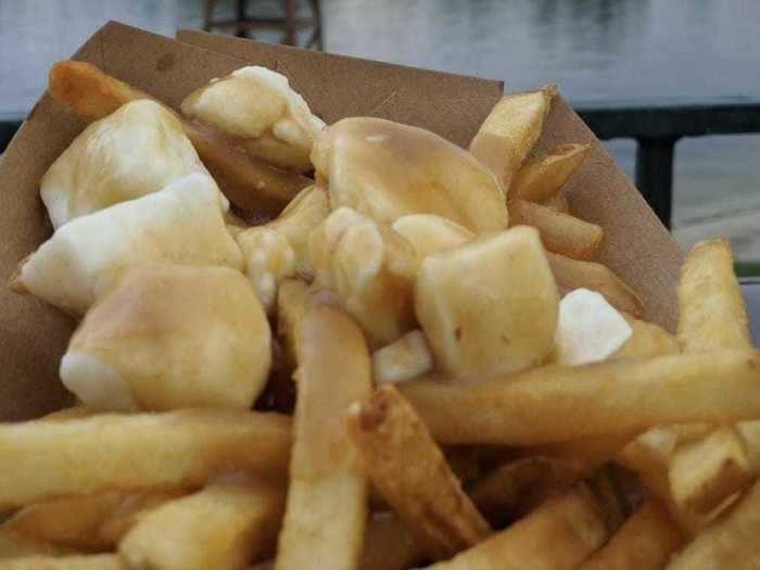 You can also get poutine with gravy and cheese curds.