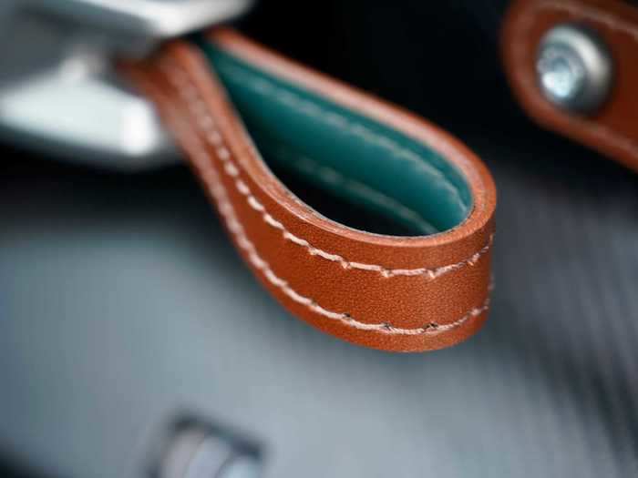 ... and solid walnut accenting the dashboard.