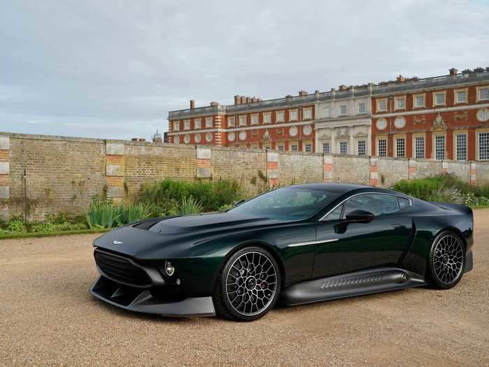 It gets its power from a 7.3-liter V12 out of Aston