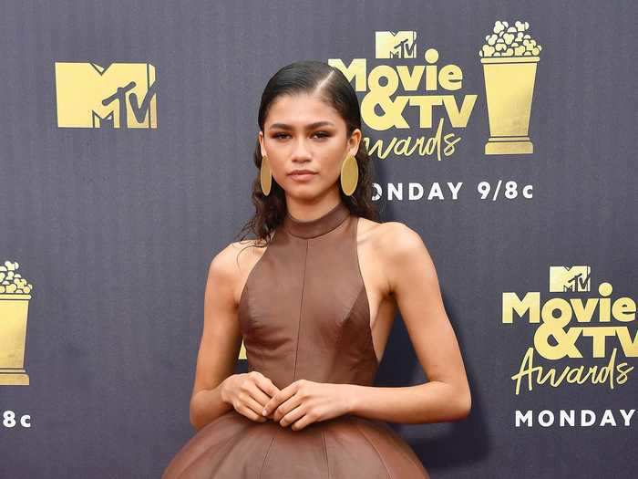 She went with a bold silhouette at the 2018 MTV Movie and TV Awards.