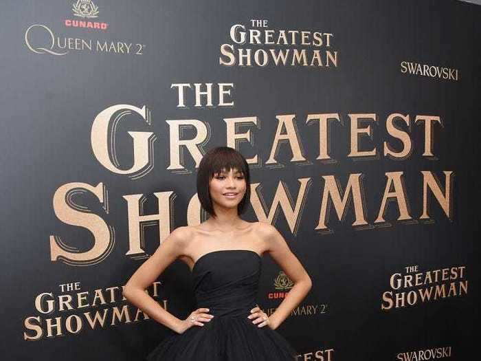 She channeled a ringmaster for the world premiere of "The Greatest Showman" at the end of 2017.