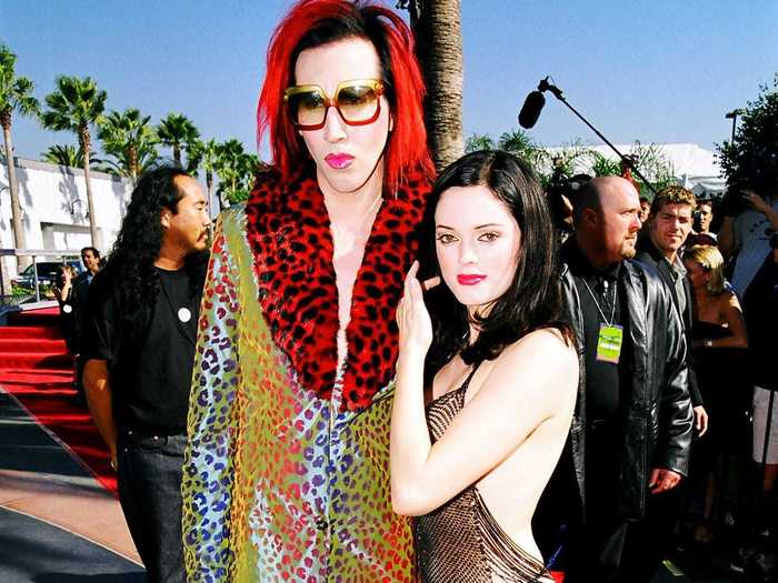 In 1998, actress Rose McGowan arrived at the MTV Video Music Awards wearing nothing but a see-through beaded dress and thong.
