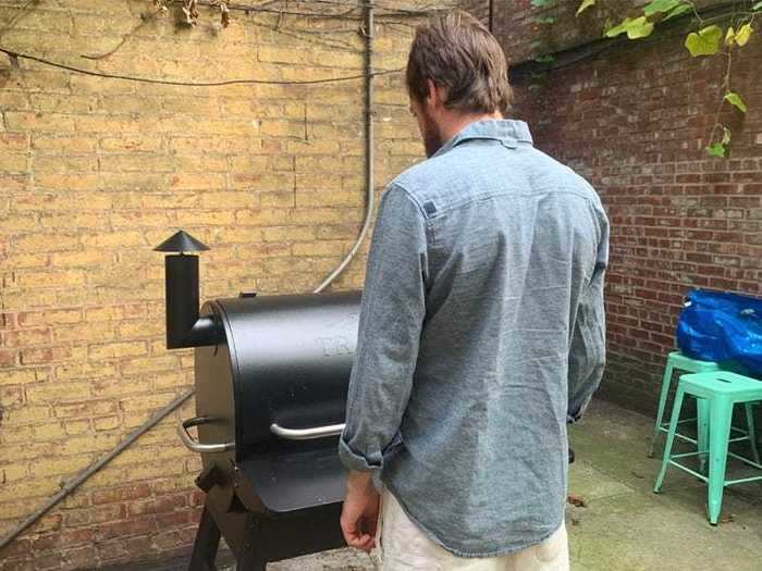 A chambray work shirt