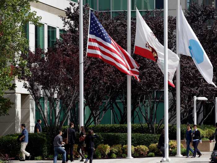 When Jobs died in October 2011, Cook had the flags of the Apple campus flown at half staff in his memory.