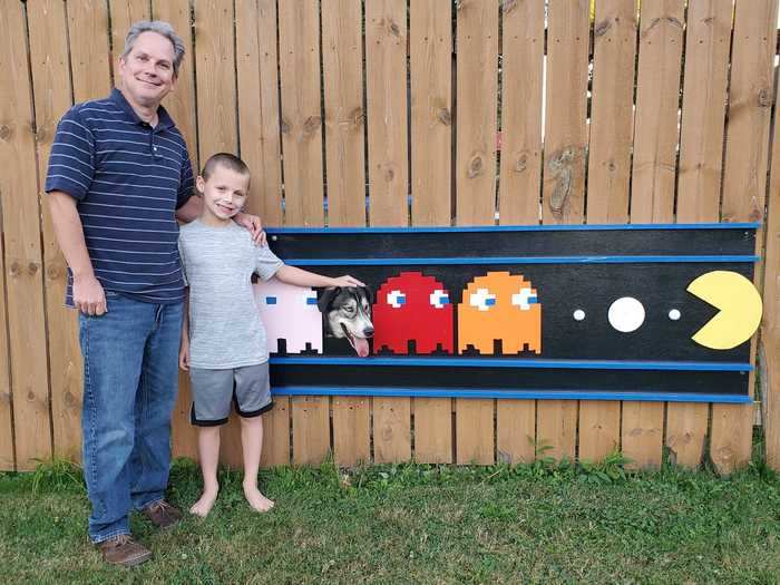 Stanley said that the fence has become a family activity, which has been one of the most rewarding parts.