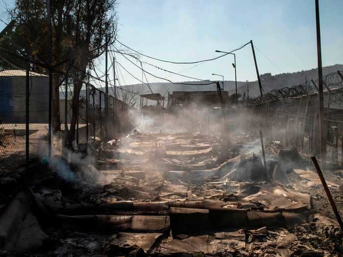 Dimitra Kalogeropoulou, the Greece Country Director for International Rescue Committee, said, "Everyone who was living in the camp has now been evacuated, and while there have been no official reports of injuries we are hearing reports that say otherwise."