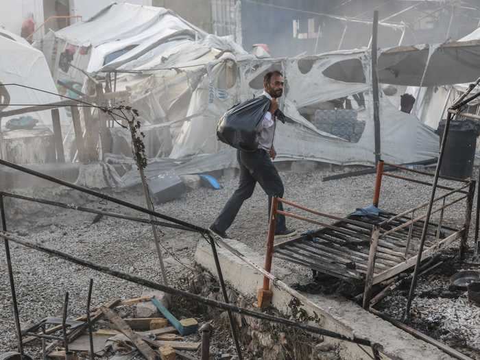 Ursula von der Leyen, the president of the European Commission, said, "We stand ready to support, with Member States. Our priority is the safety of those left without shelter."