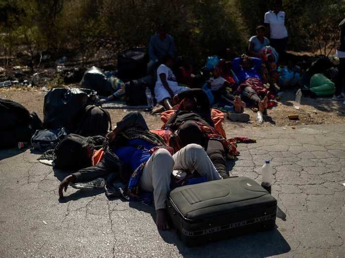 Camp residents tried to go to nearby towns for shelter but were blocked by authorities. Many refugees made their own accommodations and slept in fields or roads.