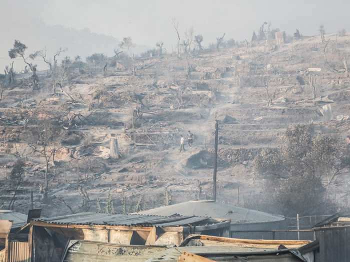 "The fire spread inside and outside of the camp and has destroyed it," Stratos Kytelis, the mayor of Mytilene, the capital of Lesbos, told a local radio station. "There are more than 12,000 migrants being guarded by police on a highway."