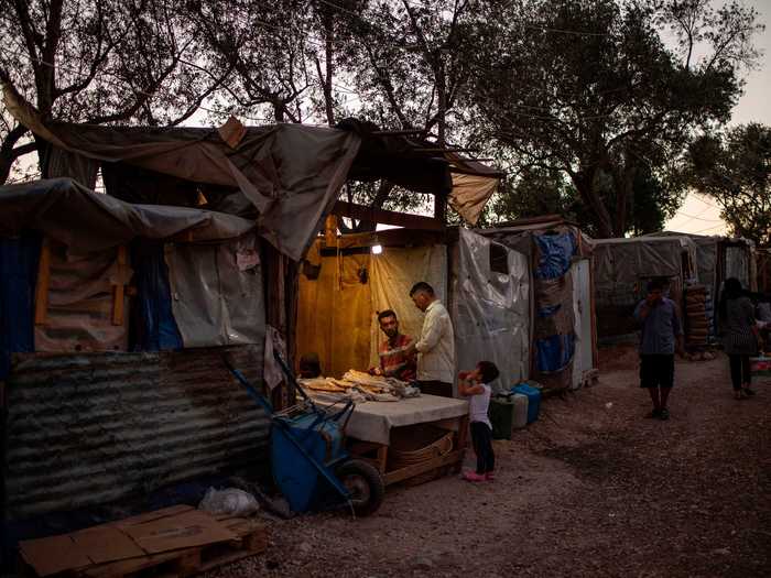 Makeshift camps were built to accommodate everyone living there.