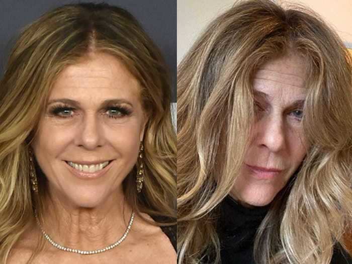 Rita Wilson almost attended the Golden Globe awards at the start of 2020 without wearing makeup.