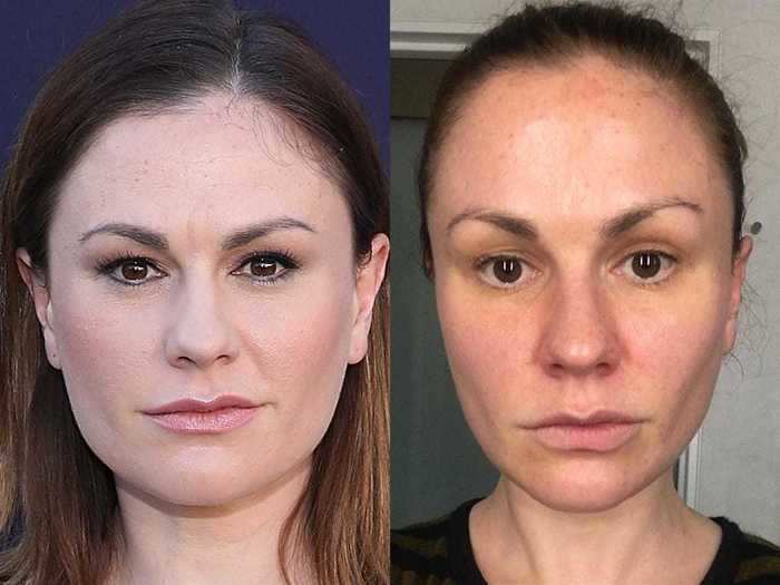 Anna Paquin shared a natural selfie after getting one of her favorite facial treatments.