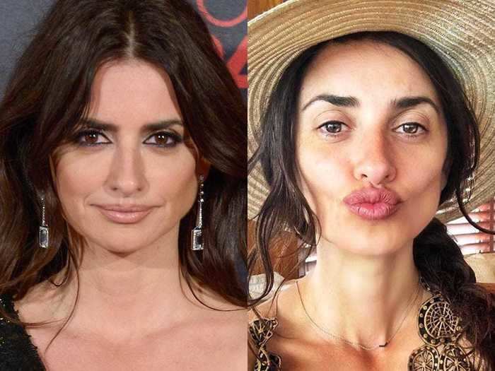 While in Dubai, Penélope Cruz snapped a no-makeup photo.