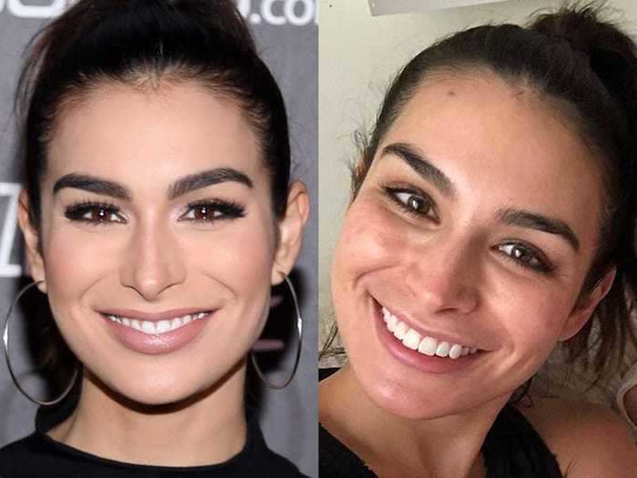 In the same photo, Ashley Iaconetti also went barefaced.