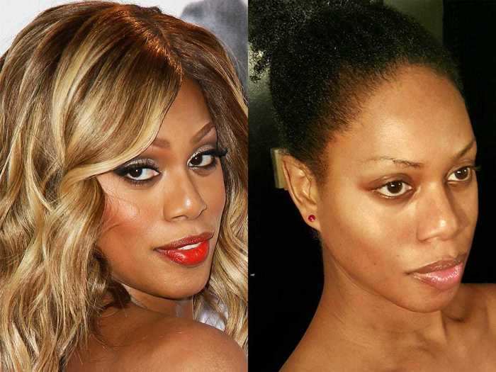 Laverne Cox also used the social-media platform in 2015 to share a barefaced photo.