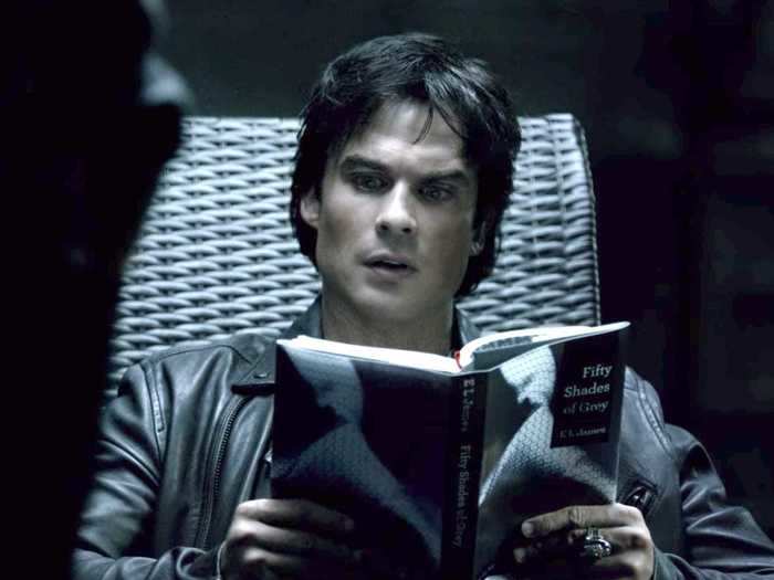 Season eight included a sneaky nod to "50 Shades of Grey," the film that Somerhalder auditioned for.