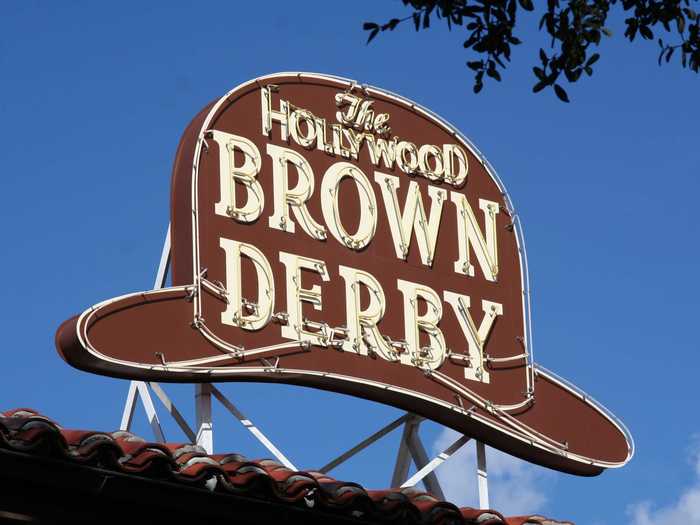 The Hollywood Brown Derby is modeled after a real restaurant.