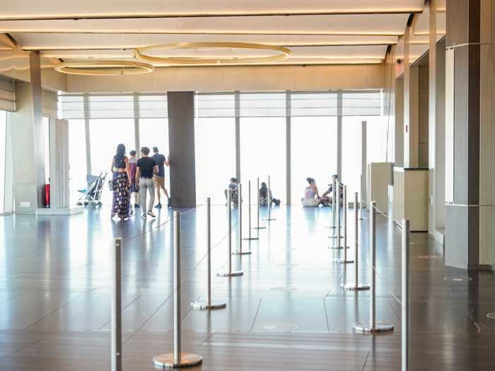 After viewing the outdoor space, I headed up the stairs to the indoor observation room where not much was happening.