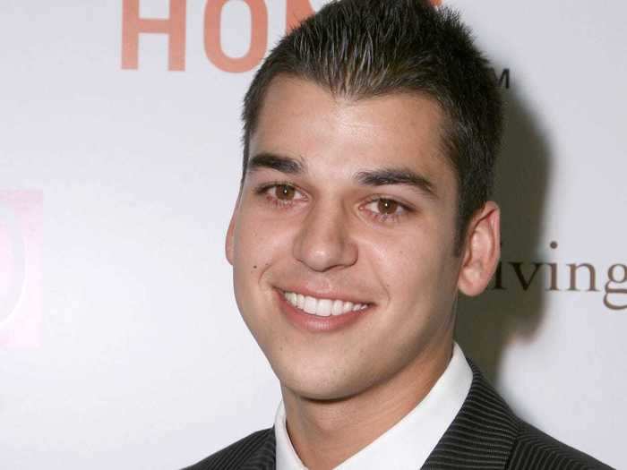 In 2007, then aged 20, Rob Kardashian was dating singer Adrienne Bailon.