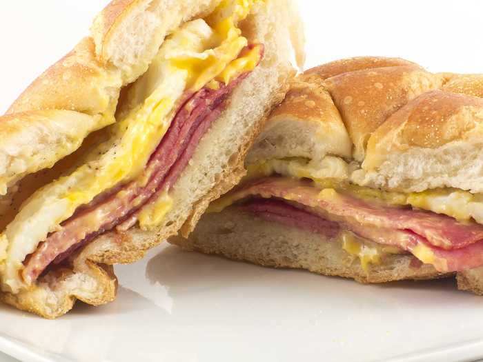 NEW JERSEY: A Jersey breakfast sandwich