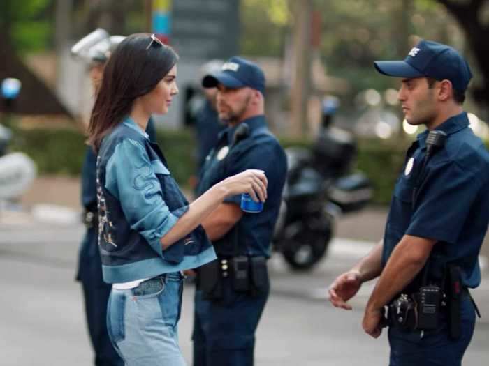 Kendall made headlines for her role in a Pepsi commercial.