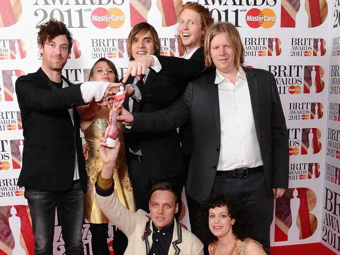 Arcade Fire took home the Album of the Year at the 2011 Grammys.