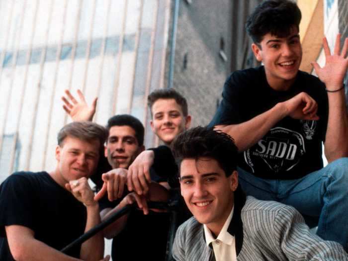 The boy band rose to the top in 1989 with New Kids on the Block.