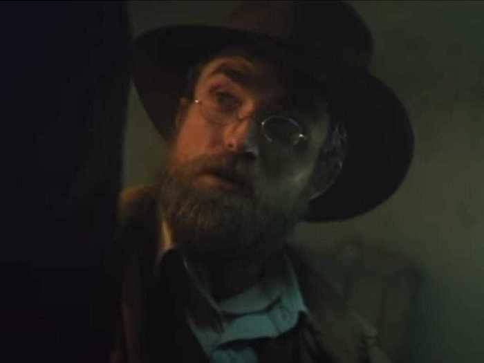 He was unrecognizable as an explorer named Henry Costin in "The Lost City of Z."