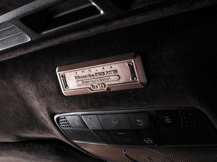 Each car comes with a plaque denoting its limited-edition status.