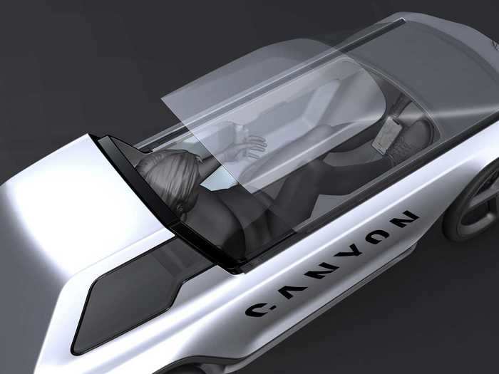 The functions of the vehicle resemble a recumbent bicycle, according to Canyon.