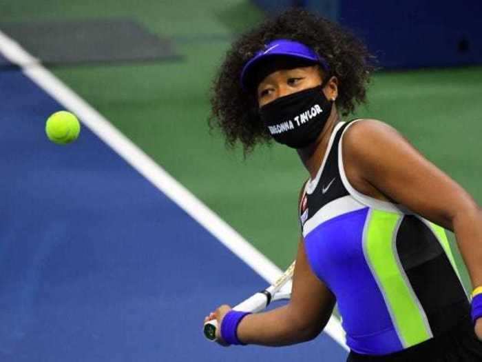 Osaka won her first-round match at the US Open on August 31 wearing a mask printed with the name of Breonna Taylor.