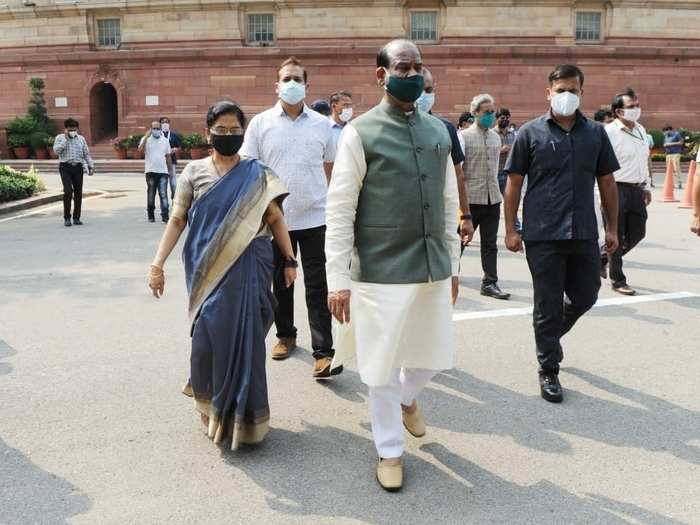 According to reports, Lok Sabha speaker Om Birla had sent across a sanitisation kit to all MPs, which contained masks, sanitizers, face shields, gloves and “immunity tea”.