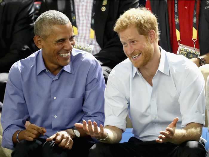 He makes Obama chuckle.