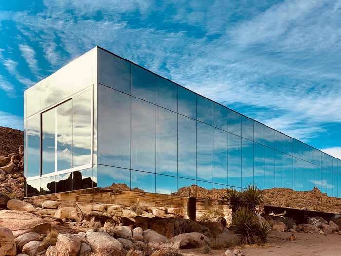 One of these homes is the Invisible House, a mirror-clad, single-story home completed in 2019 that resembles a skyscraper turned on its side.