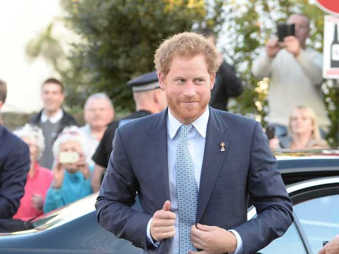 In October 2015, Harry proved that the royal blue suit had become one of his go-to looks.