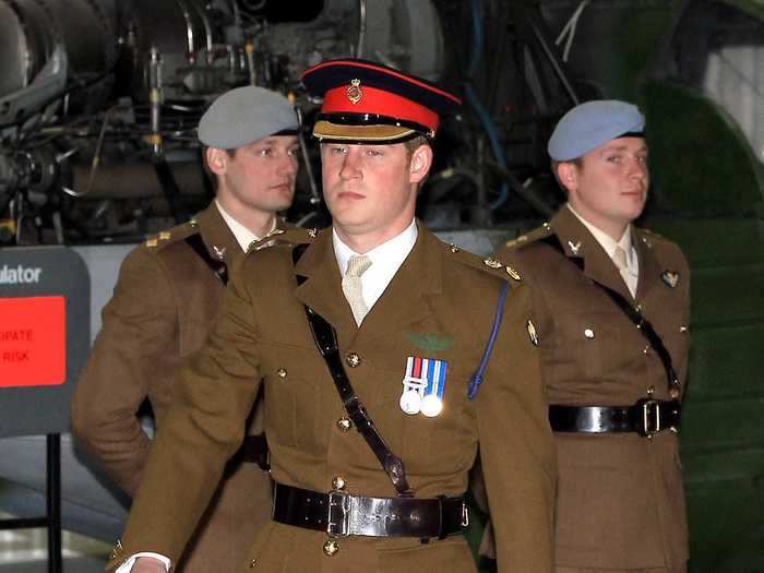 A year later in May 2010, the prince donned a different uniform for his pilot course graduation.