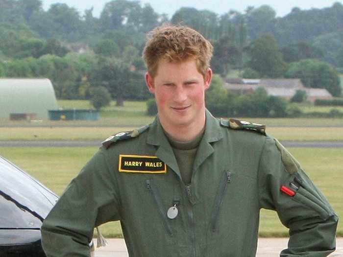 He also showed off his pilot style while completing his military helicopter training courses at RAF Shawbury in June 2009.