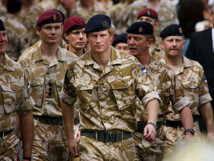 Harry also served in the Army for 10 years starting in 2006, in which he was spotted several times in his uniform.