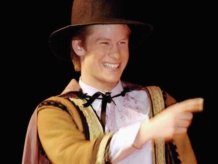 AGE 18: Harry performs in "Much Ado about Nothing" In March 2003 at Eton College, England.